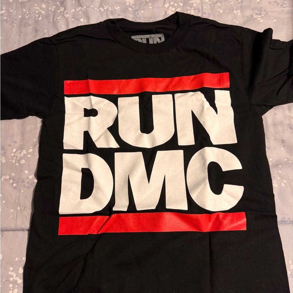 RUN DMC Black and Red Short Sleeve Tee